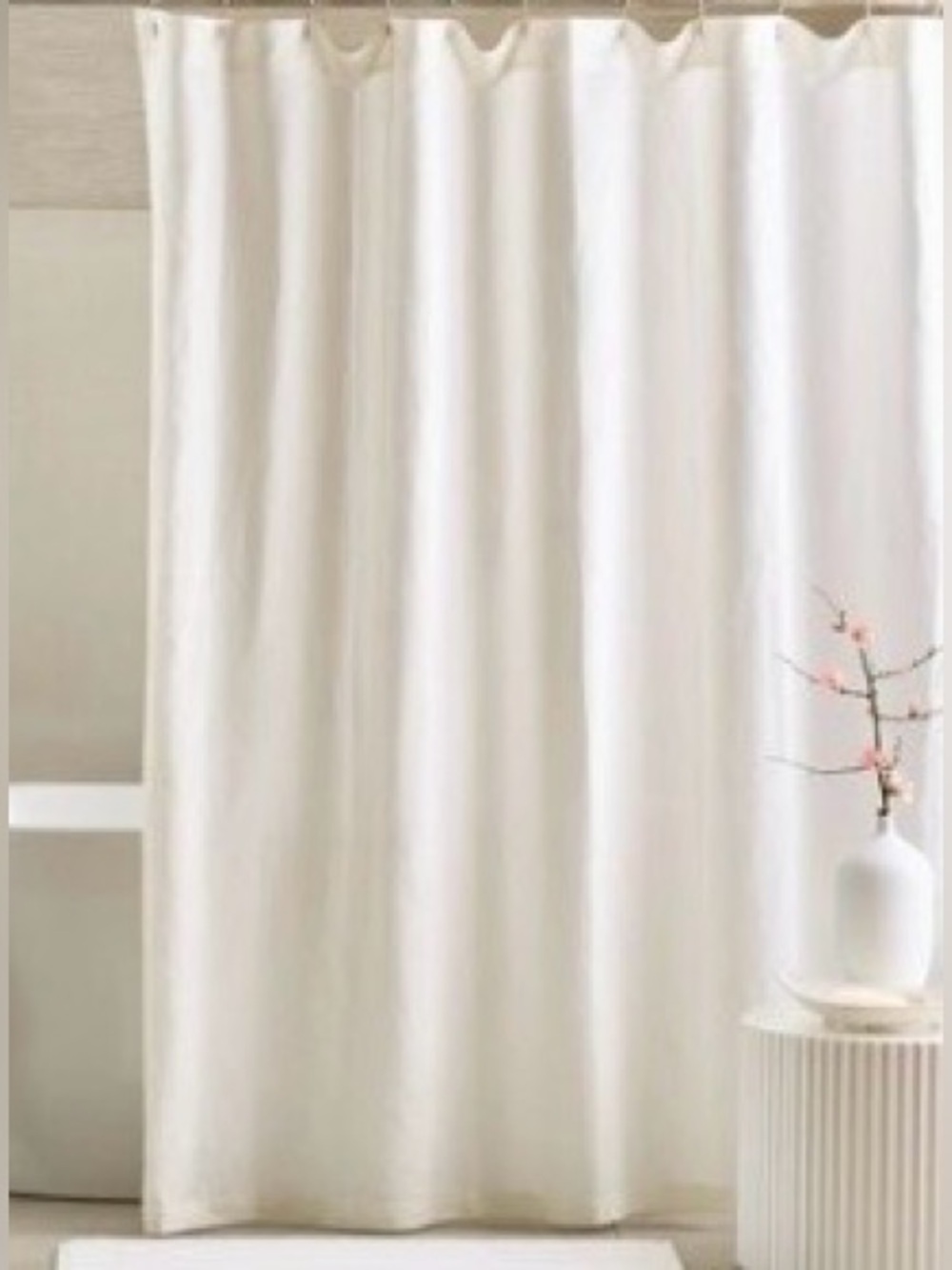 NWOT Quince European Linen Shower Curtain, 72 X 72 (Sand)